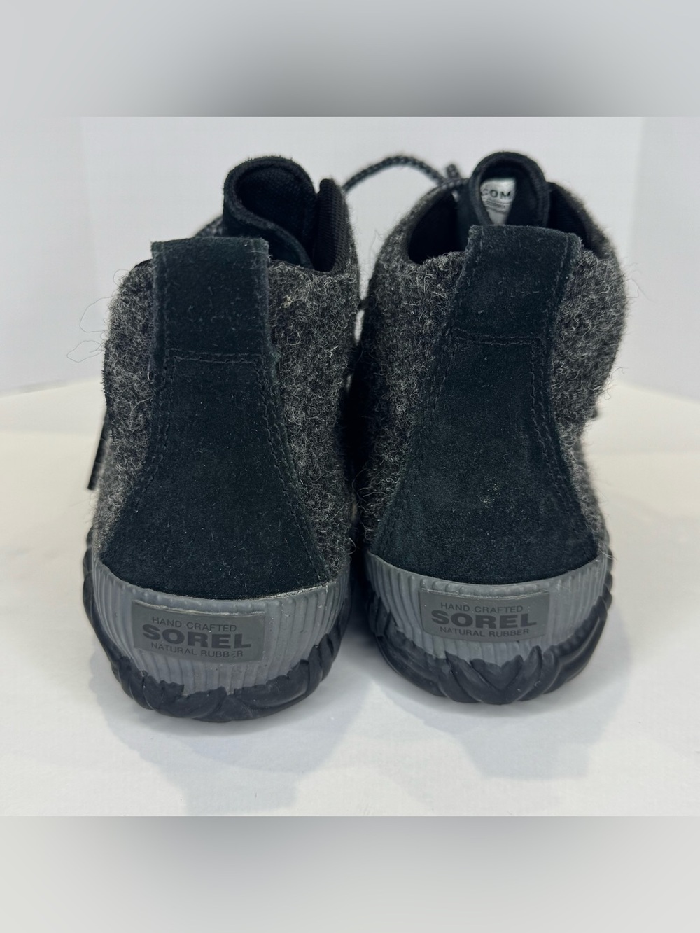Sorel Out N About Plus Wool Women's 7 Grey Black Winter Snow Boots Waterproof - Picture 4 of 9